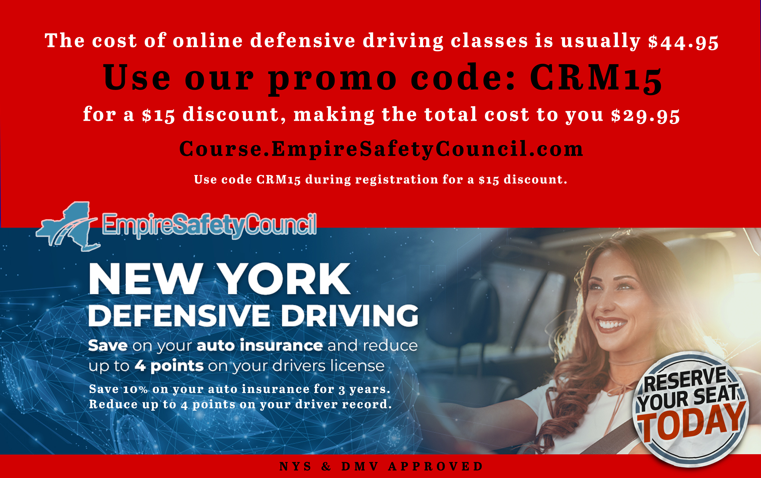 New York Defensive Driving Course Discount